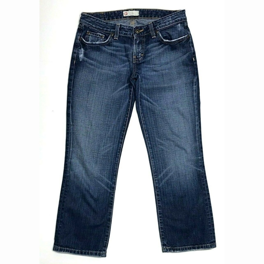 BKE 29x26 Star Straight Leg Crop Denim Jeans GUC